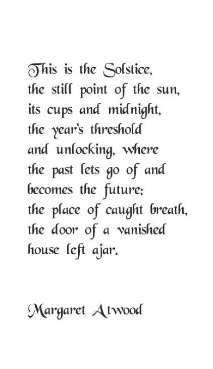 margaret atwood winter solstice poem